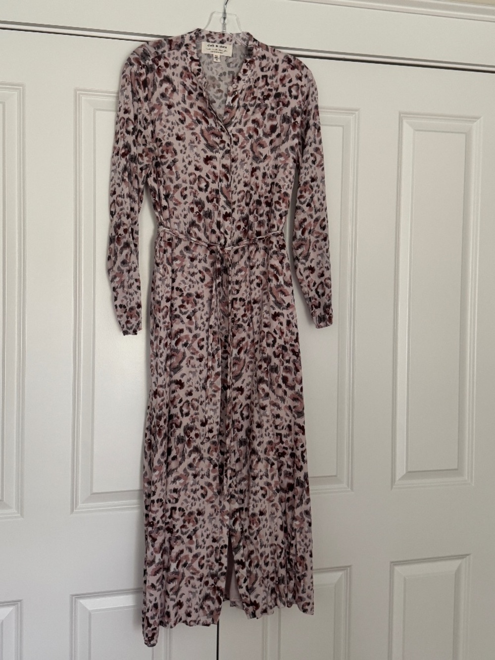 cloth & stone dress - animal print maxi